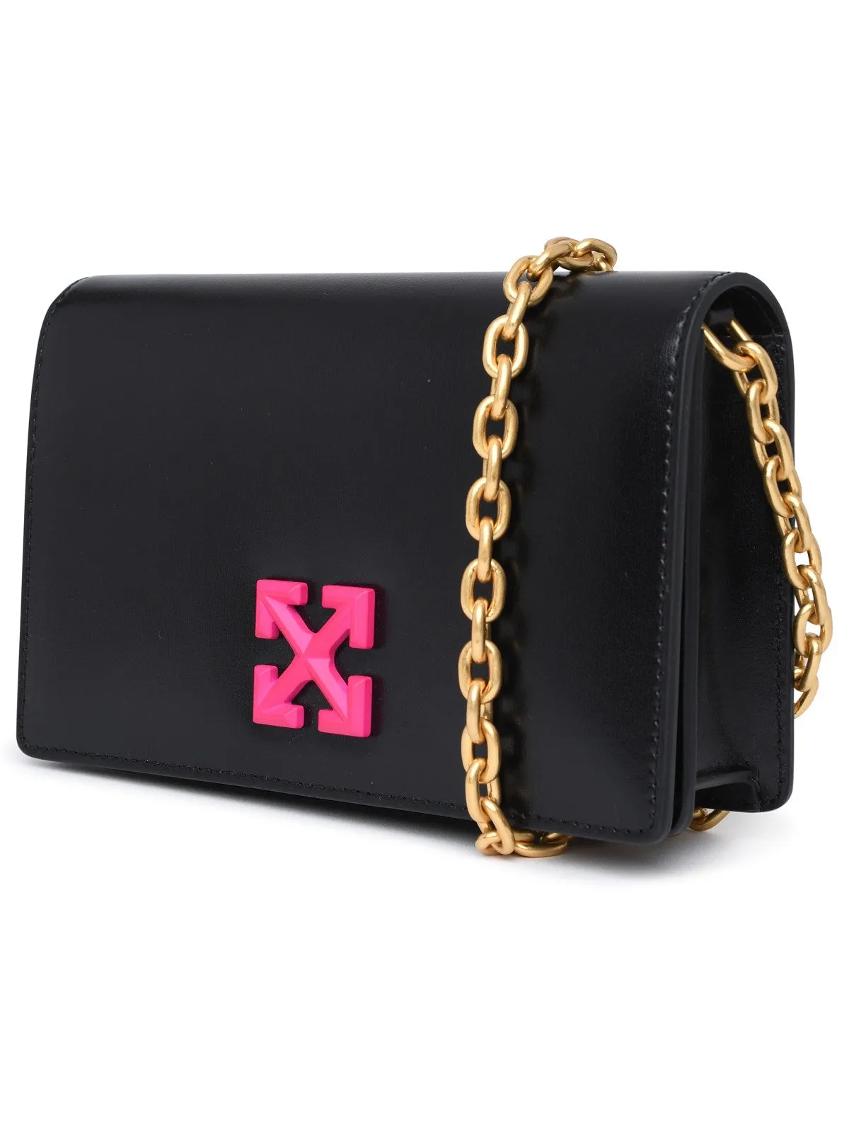 Off-White Logo Plaque Chained Shoulder Bag