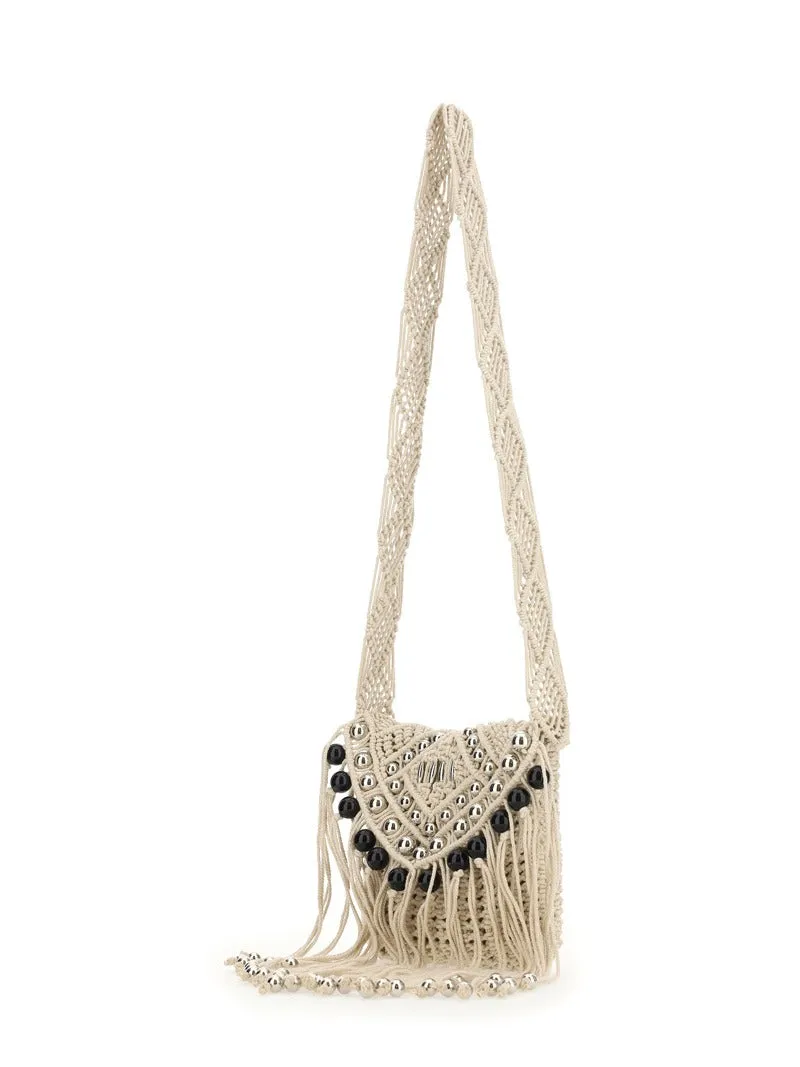 Paco Rabanne Beaded Fringed Crossbody Bag
