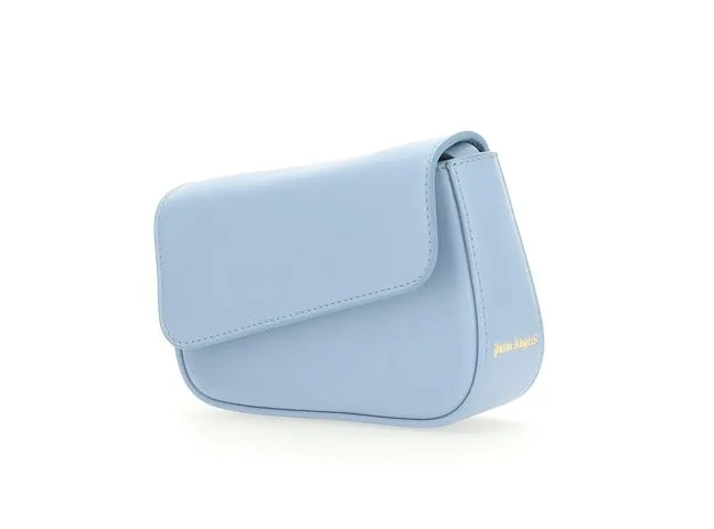 Palm Angels Logo-Print Foldover Top Shoulder Bag