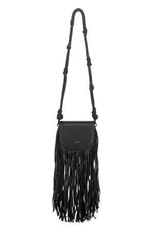 Philosophy Di Lorenzo Serafini Fringed Logo Plaque Crossbody Bag