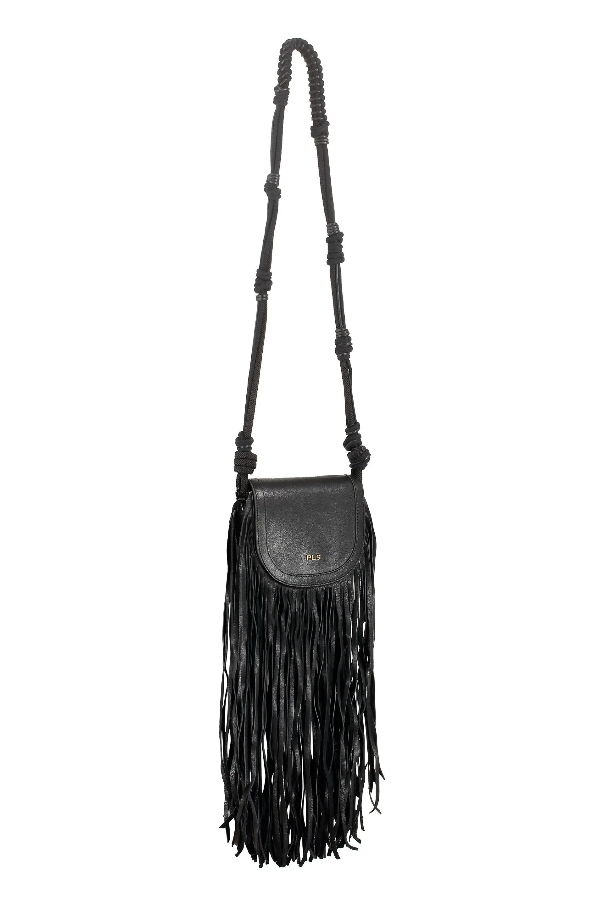 Philosophy Di Lorenzo Serafini Fringed Logo Plaque Crossbody Bag