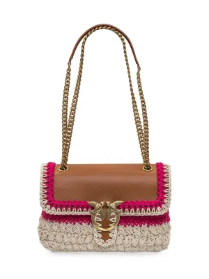 Pinko Classic Love Crochet Shoulder Bag