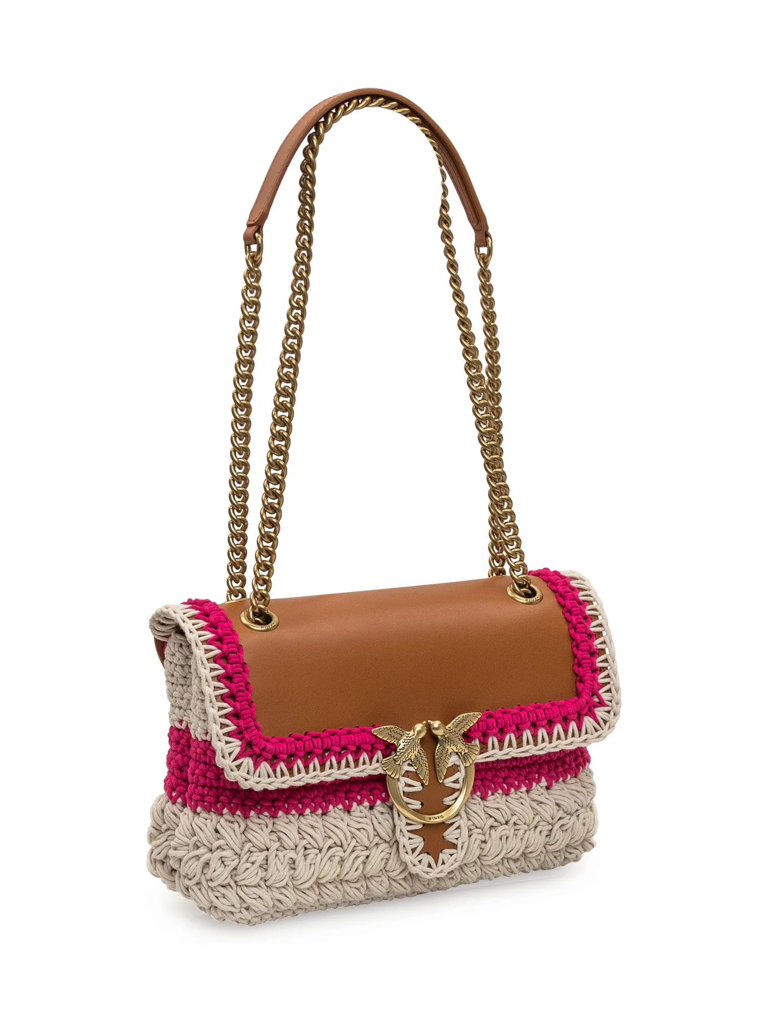 Pinko Classic Love Crochet Shoulder Bag