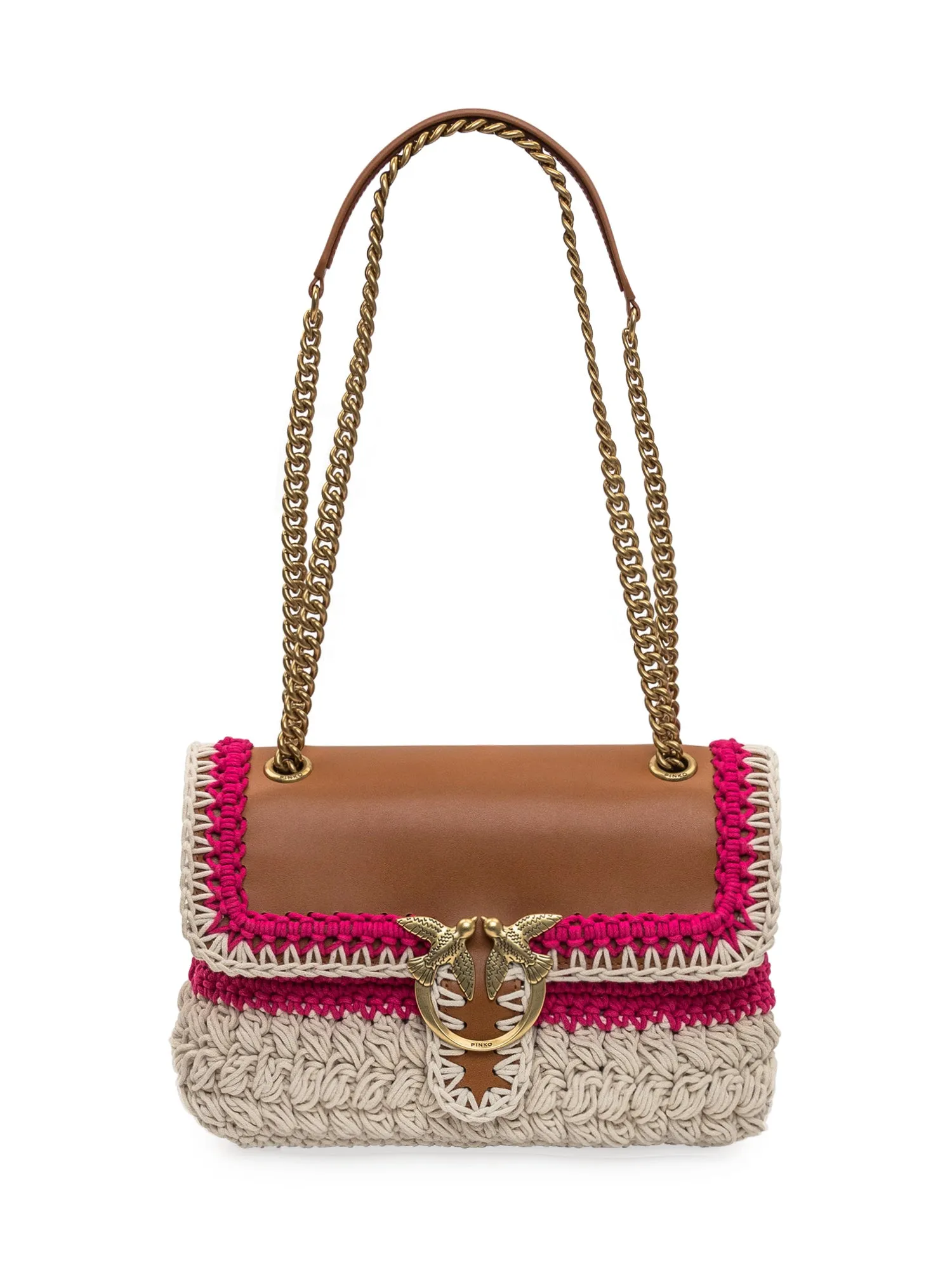 Pinko Classic Love Crochet Shoulder Bag