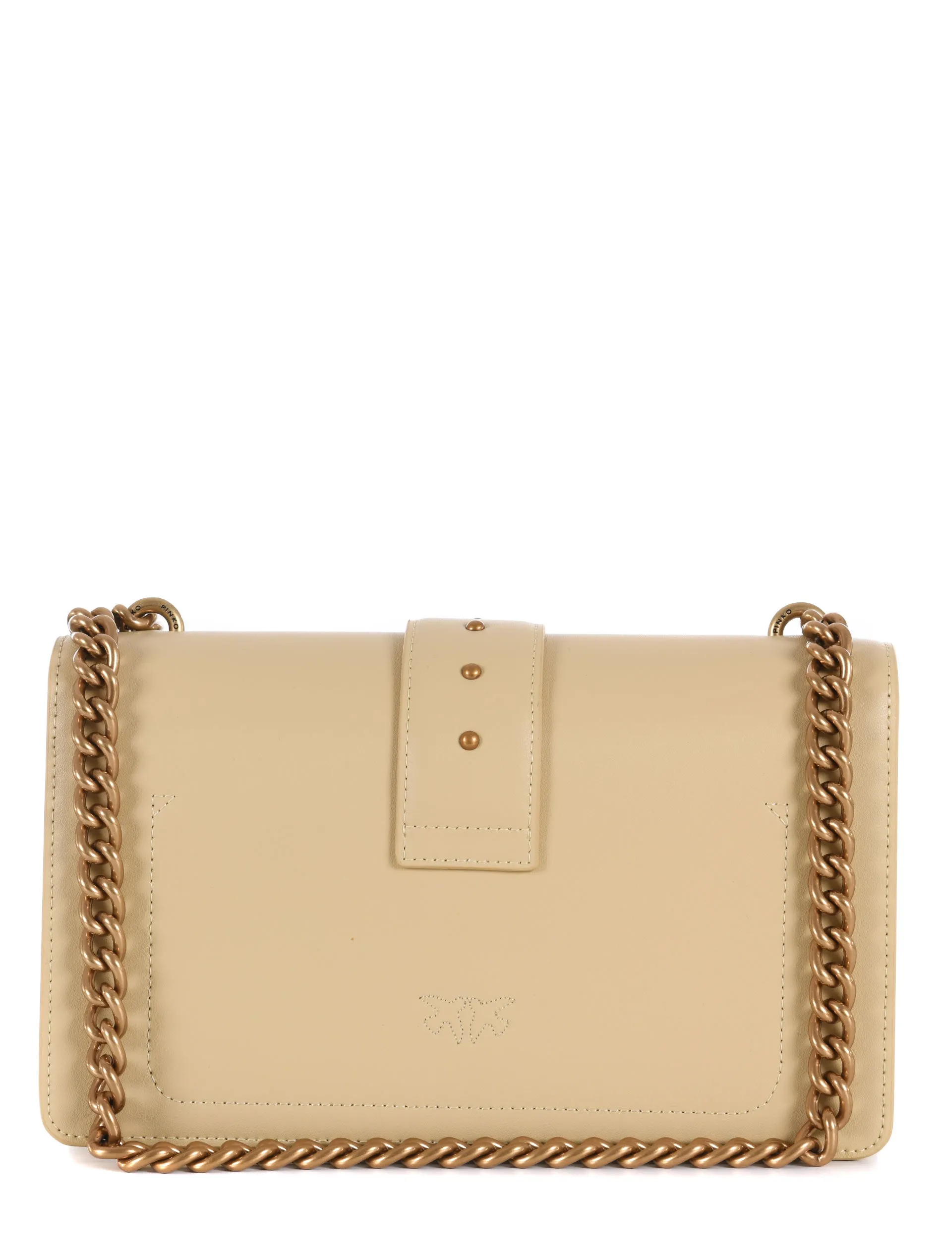 Pinko Classic Love Logo Plaque Quilted Shoulder Bag
