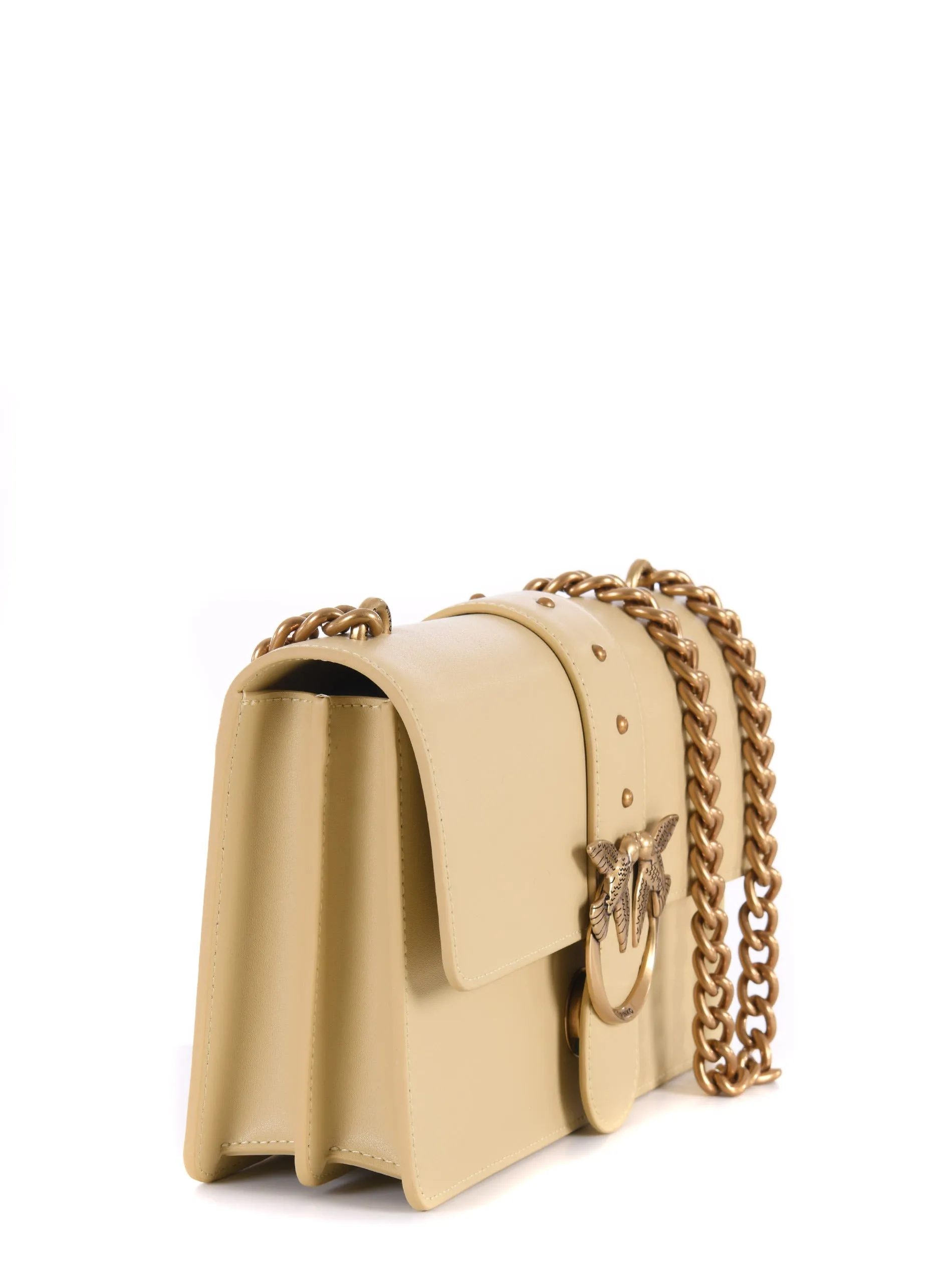 Pinko Classic Love Logo Plaque Quilted Shoulder Bag