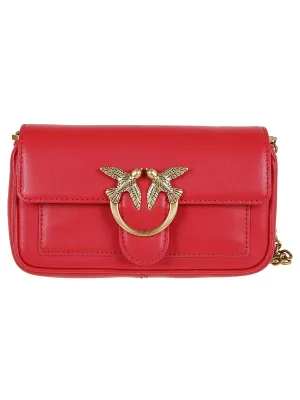Pinko Love Bird Buckle Shoulder Bag