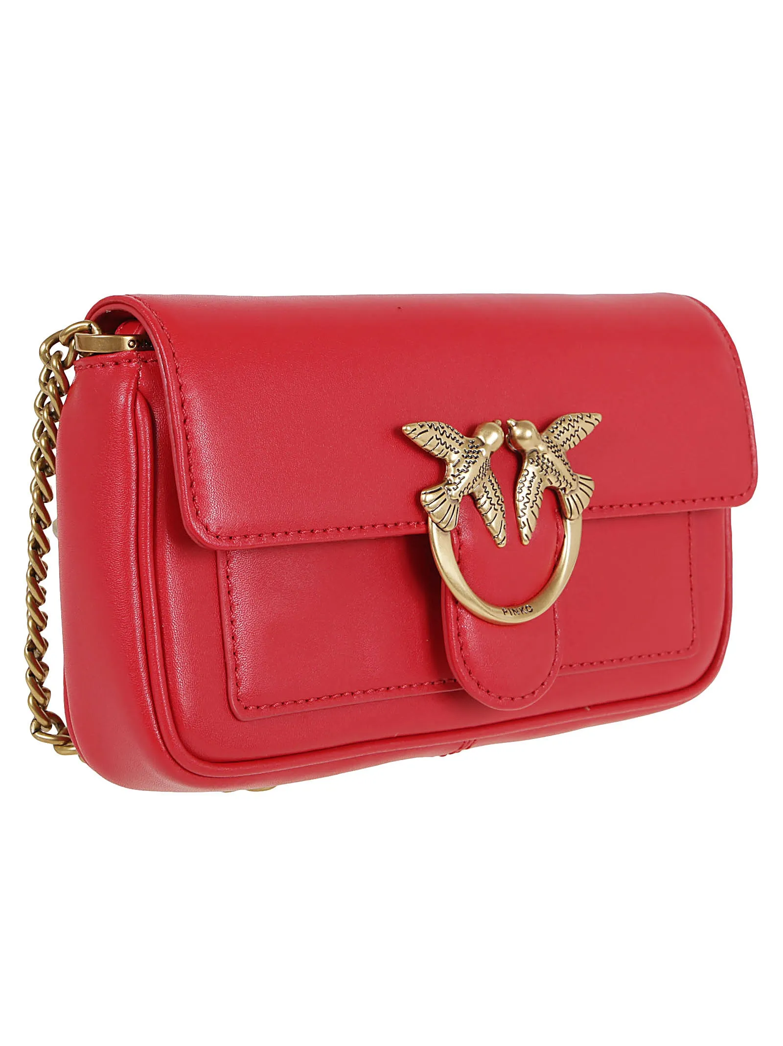 Pinko Love Bird Buckle Shoulder Bag