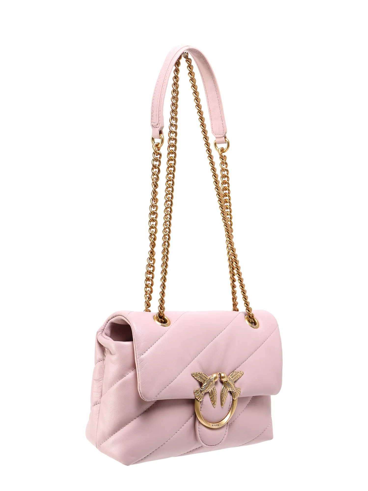 Pinko Love Bird Quilted Mini Shoulder Bag