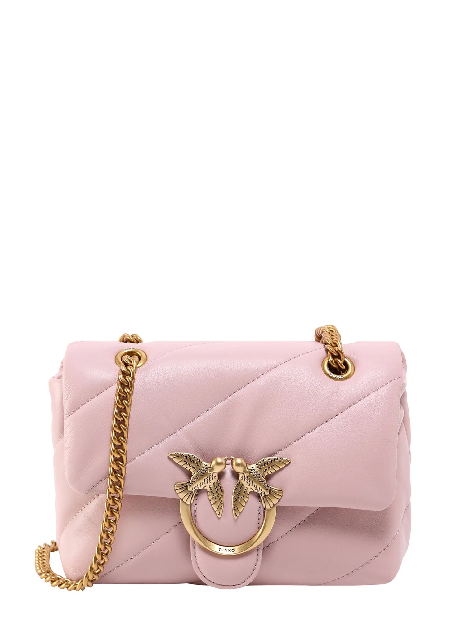 Pinko Love Bird Quilted Mini Shoulder Bag