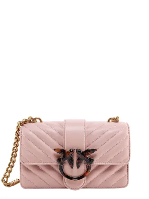 Pinko Love Birds Plaque Quilted Shoulder Bag