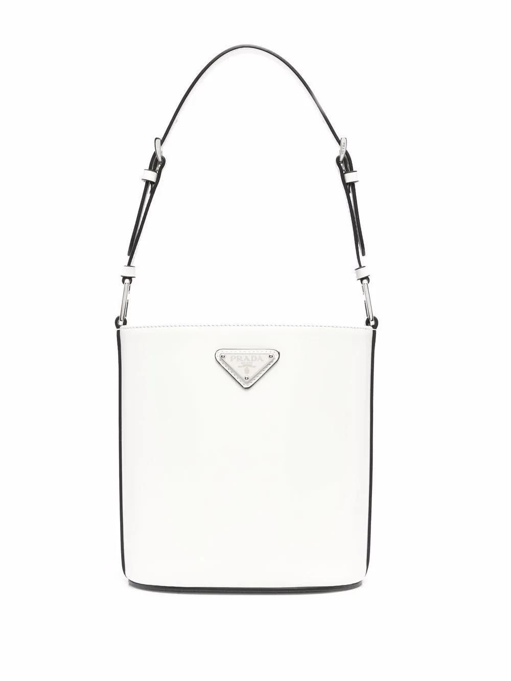 Prada Logo Plaque Buckle Bag