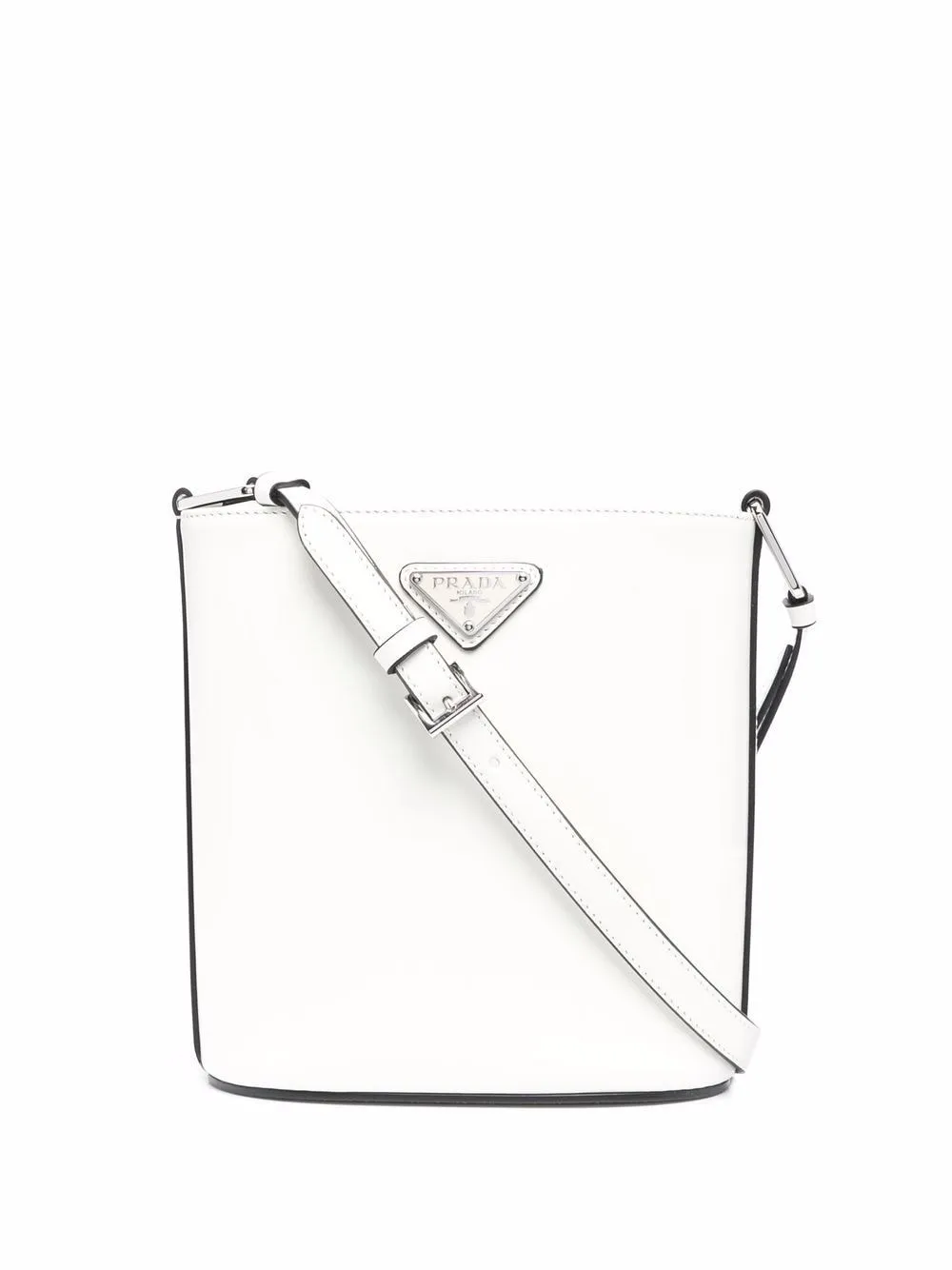 Prada Logo Plaque Buckle Bag