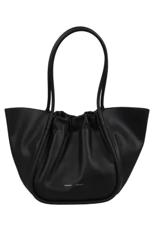 Proenza Schouler Logo Printed Gathered-Panel Tote Bag