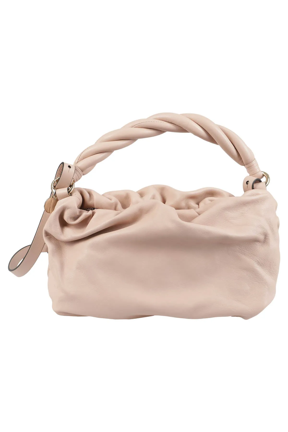 REDValentino Braided Handle Logo Printed Shoulder Bag