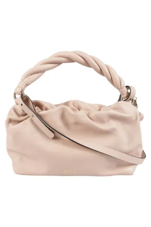 REDValentino Braided Handle Logo Printed Shoulder Bag