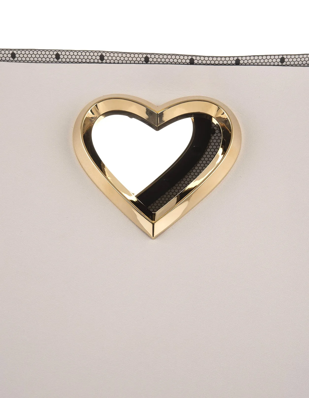 REDValentino Heart Cut-Out Logo Detailed Shoulder Bag