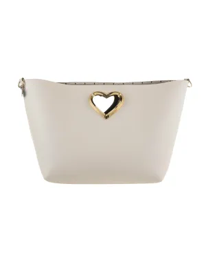 REDValentino Heart Cut-Out Logo Detailed Shoulder Bag