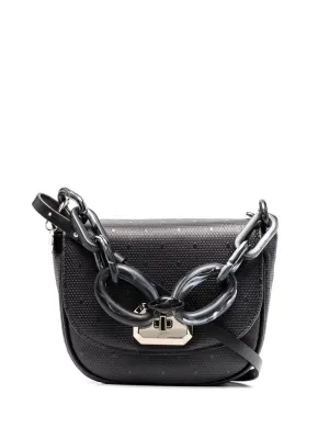 REDValentino Logo Plaque Chain-Link Crossbody Bag