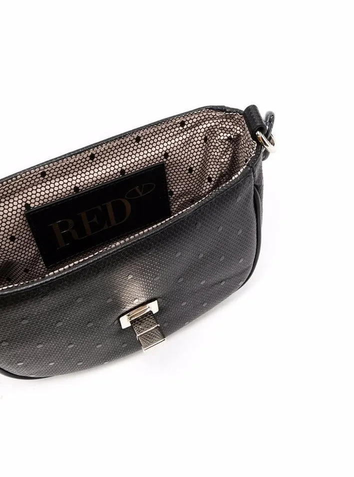 REDValentino Logo Plaque Chain-Link Crossbody Bag
