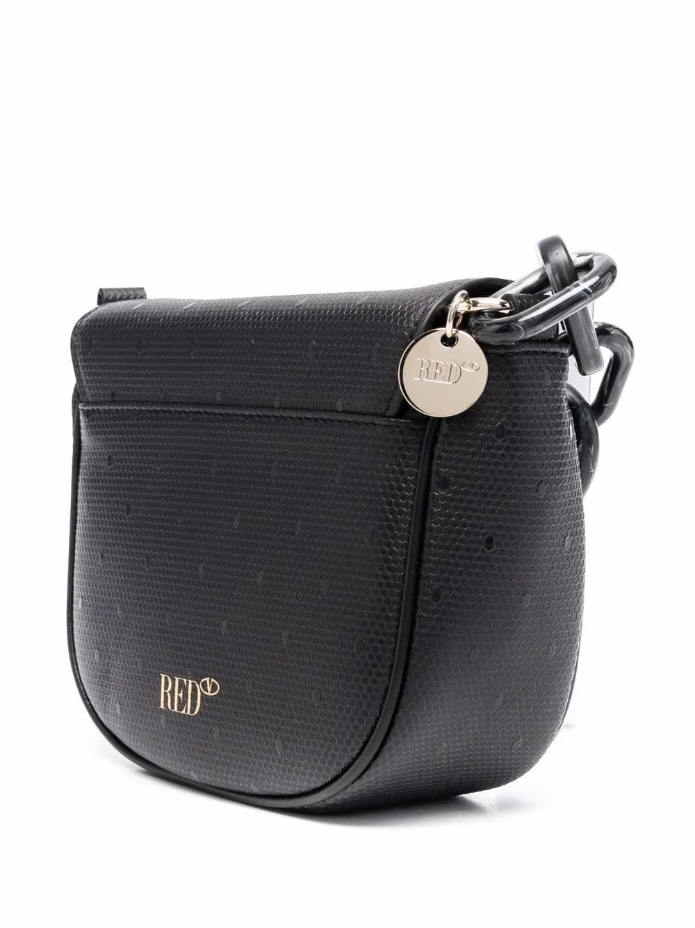 REDValentino Logo Plaque Chain-Link Crossbody Bag