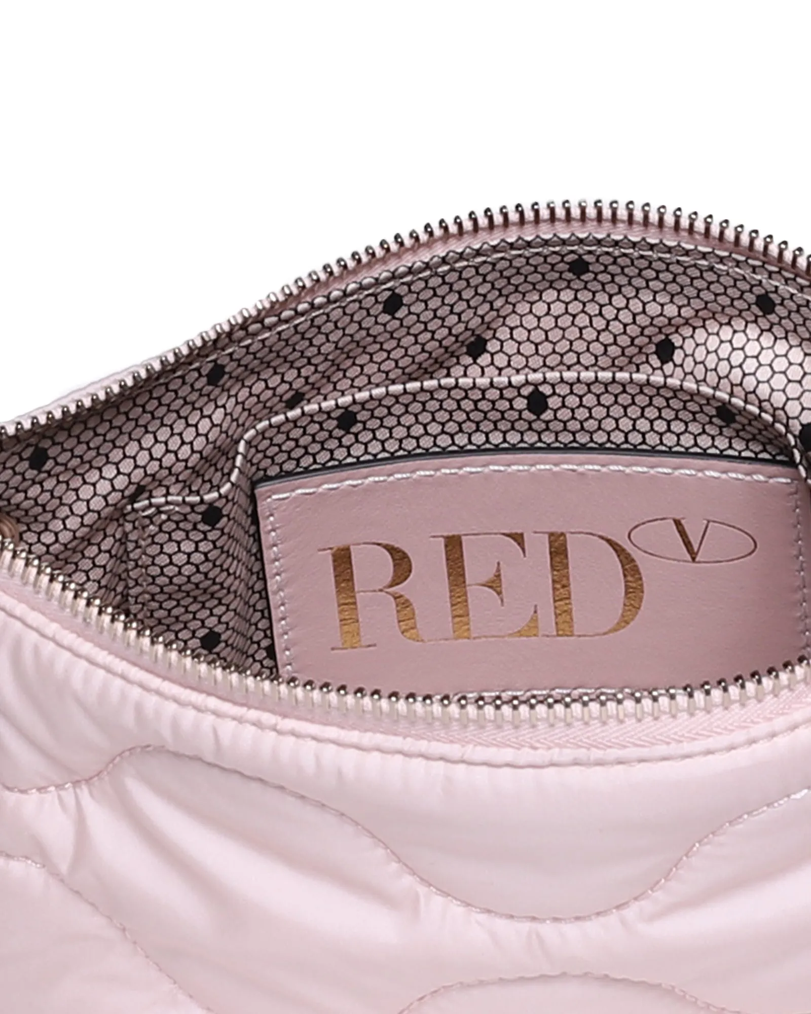 REDValentino Quilted Wristlet Clutch Bag