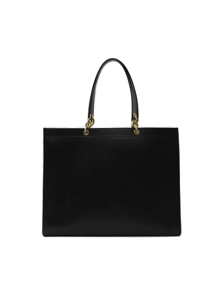 Saint Laurent Logo Detailed Chain Link Shoulder Bag
