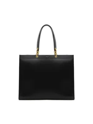 Saint Laurent Logo Detailed Chain Link Shoulder Bag