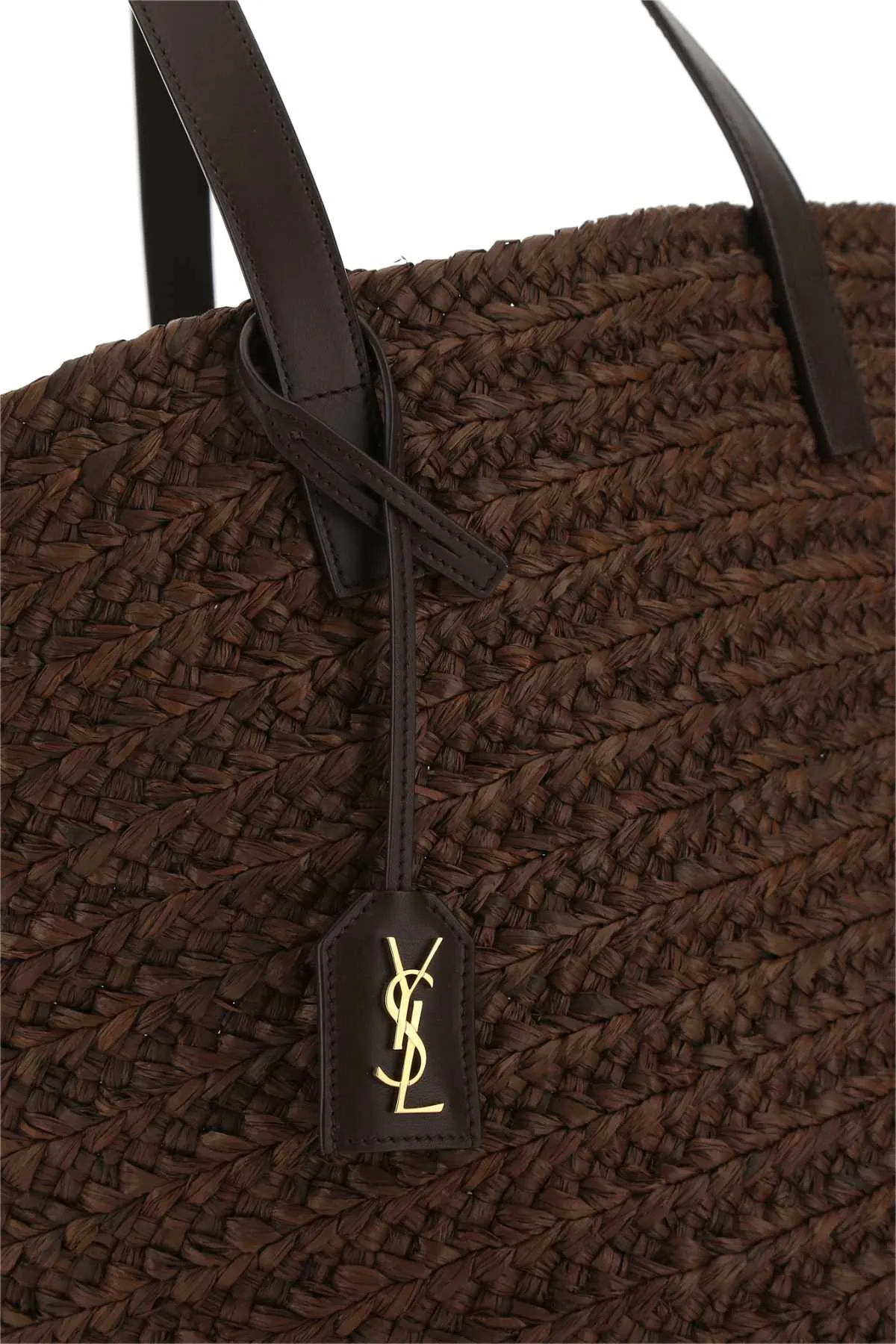 Saint Laurent Logo Plaque Tote Bag