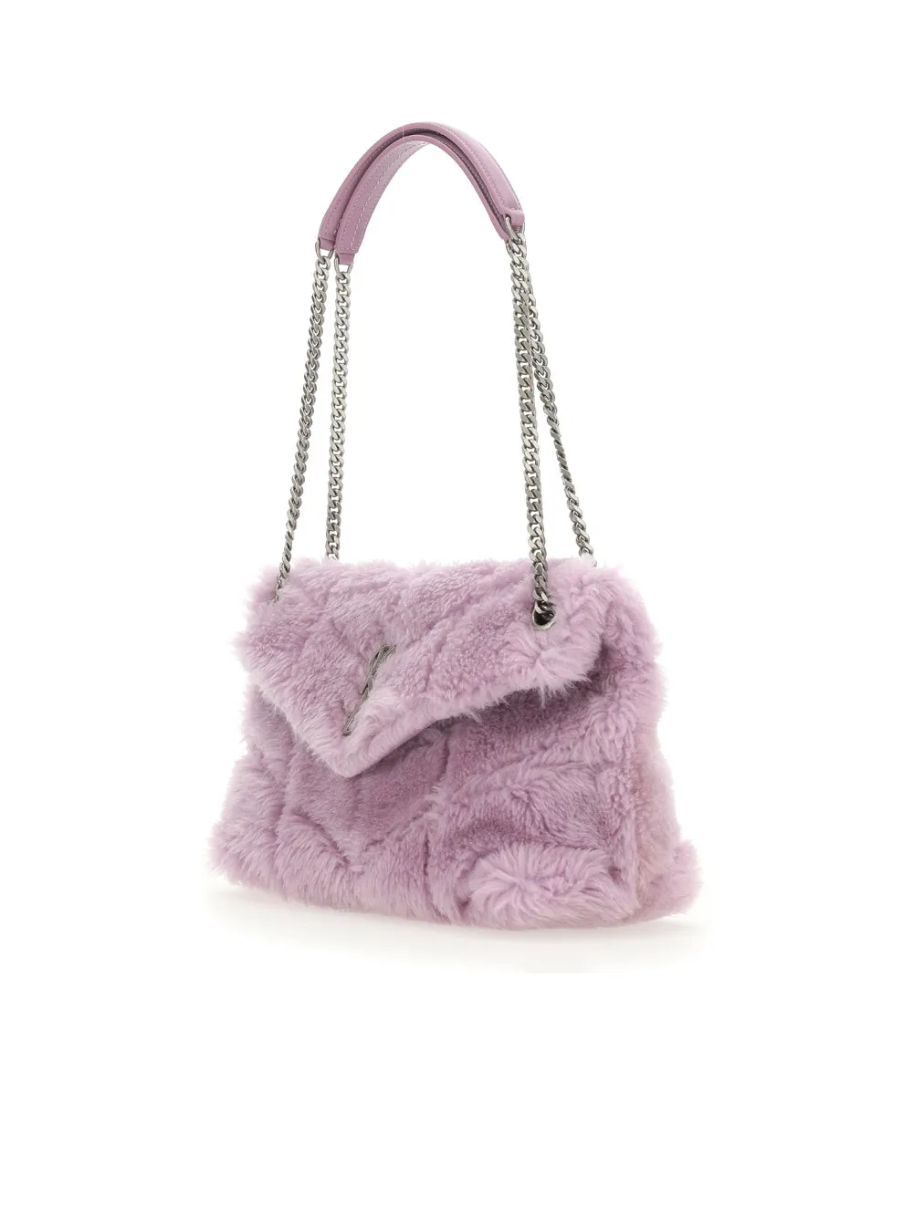 Saint Laurent Lou Lou Puffer Chain-Link Shoulder Bag