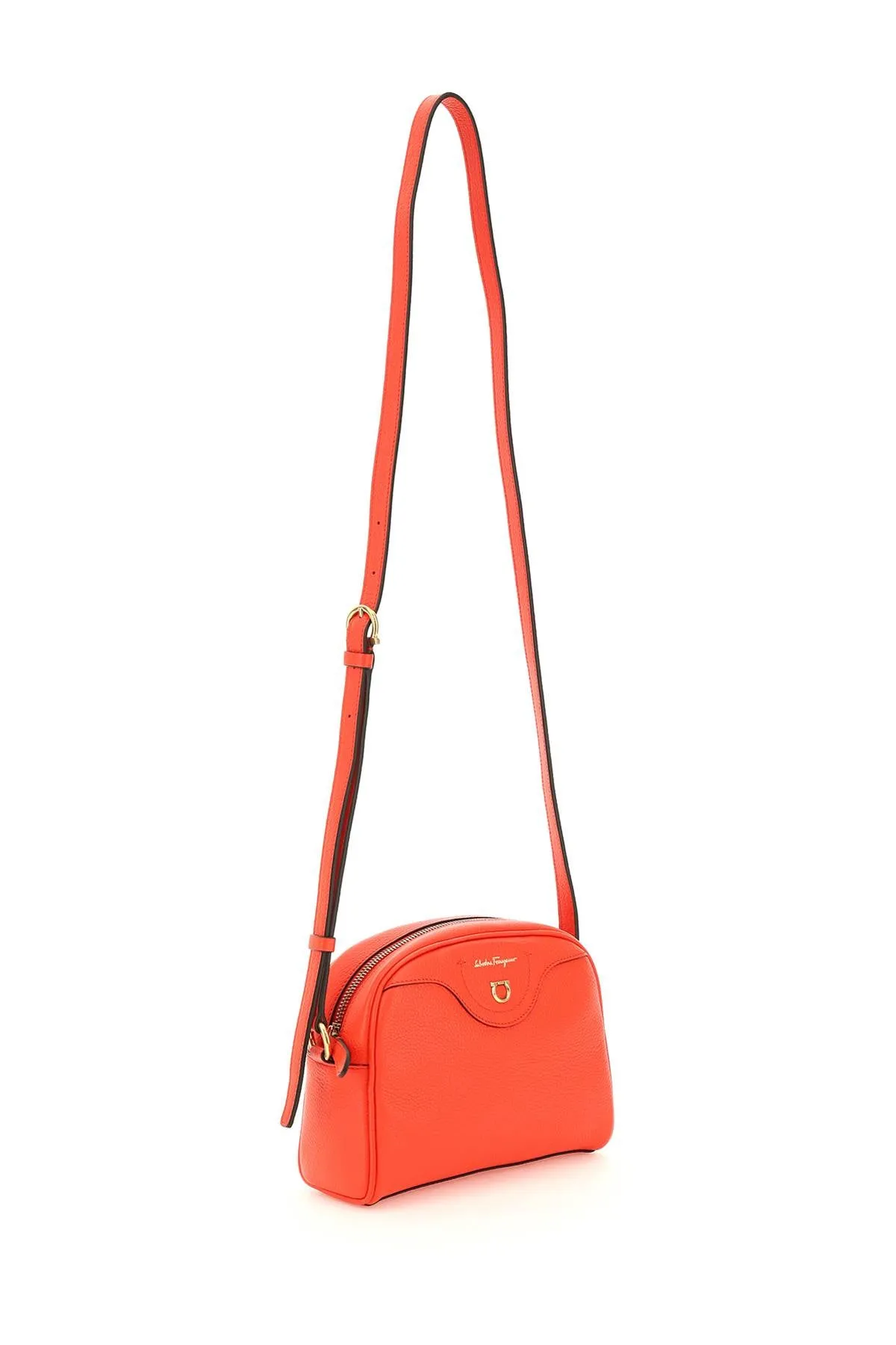 Salvatore Ferragamo Gancini Logo Printed Camera Bag