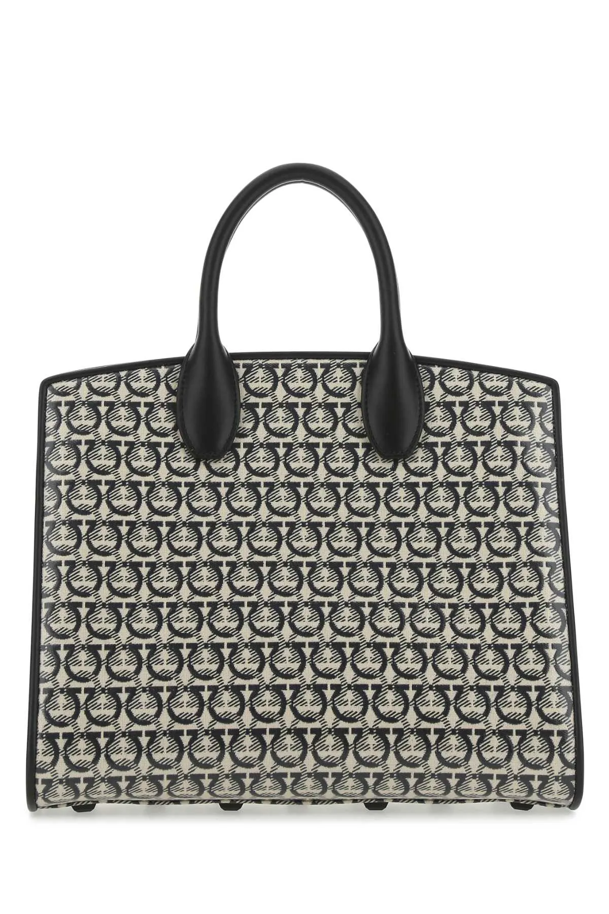 Salvatore Ferragamo Studio Box Monogram Print Tote Bag