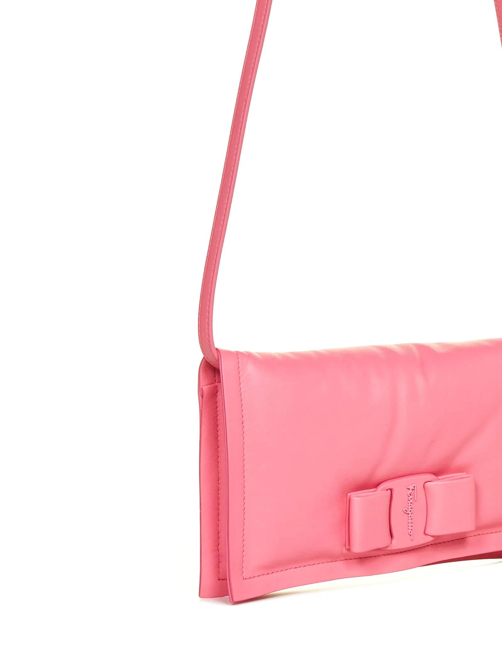 Salvatore Ferragamo Viva Bow Detailed Padded Shoulder Bag