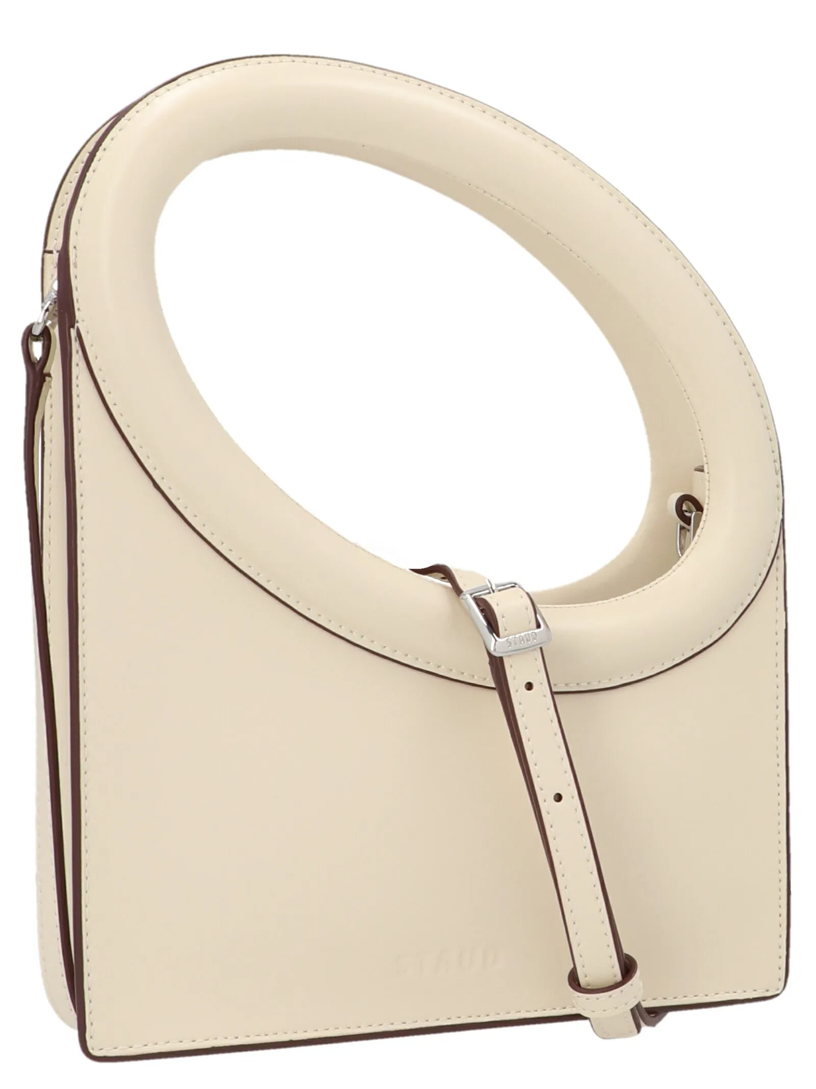Staud Limone Logo Embossed Tote Bag