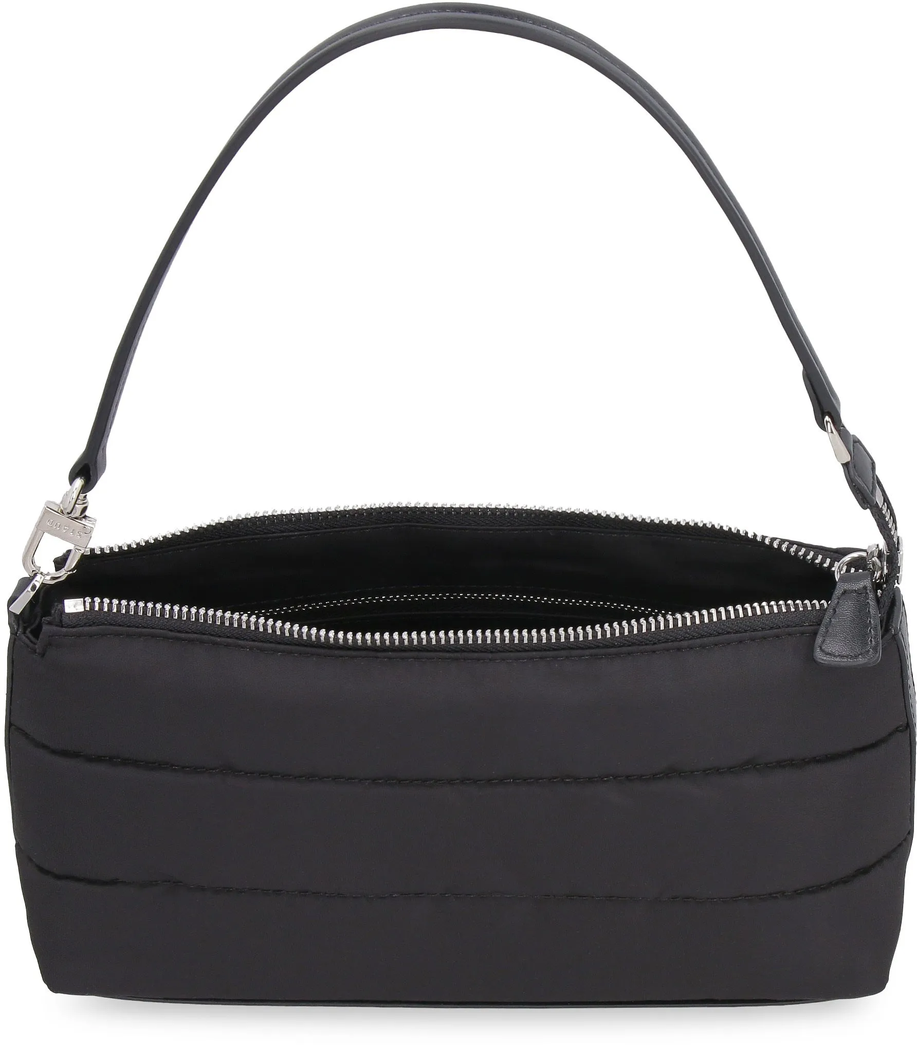 Staud Logo Patch Zip-Up Shoulder Bag
