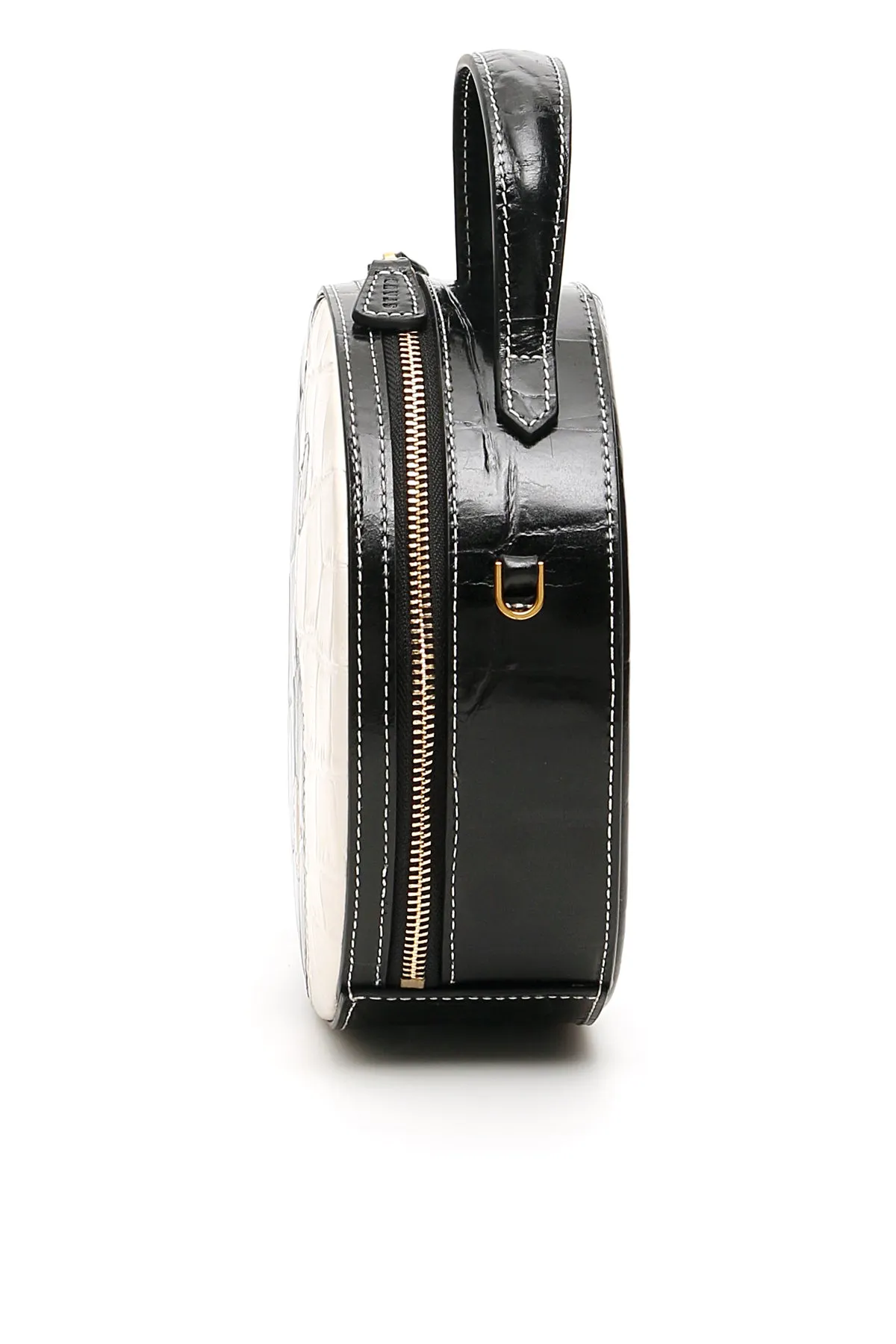 Staud Yin Yang Two Tone Round Crossbody Bag