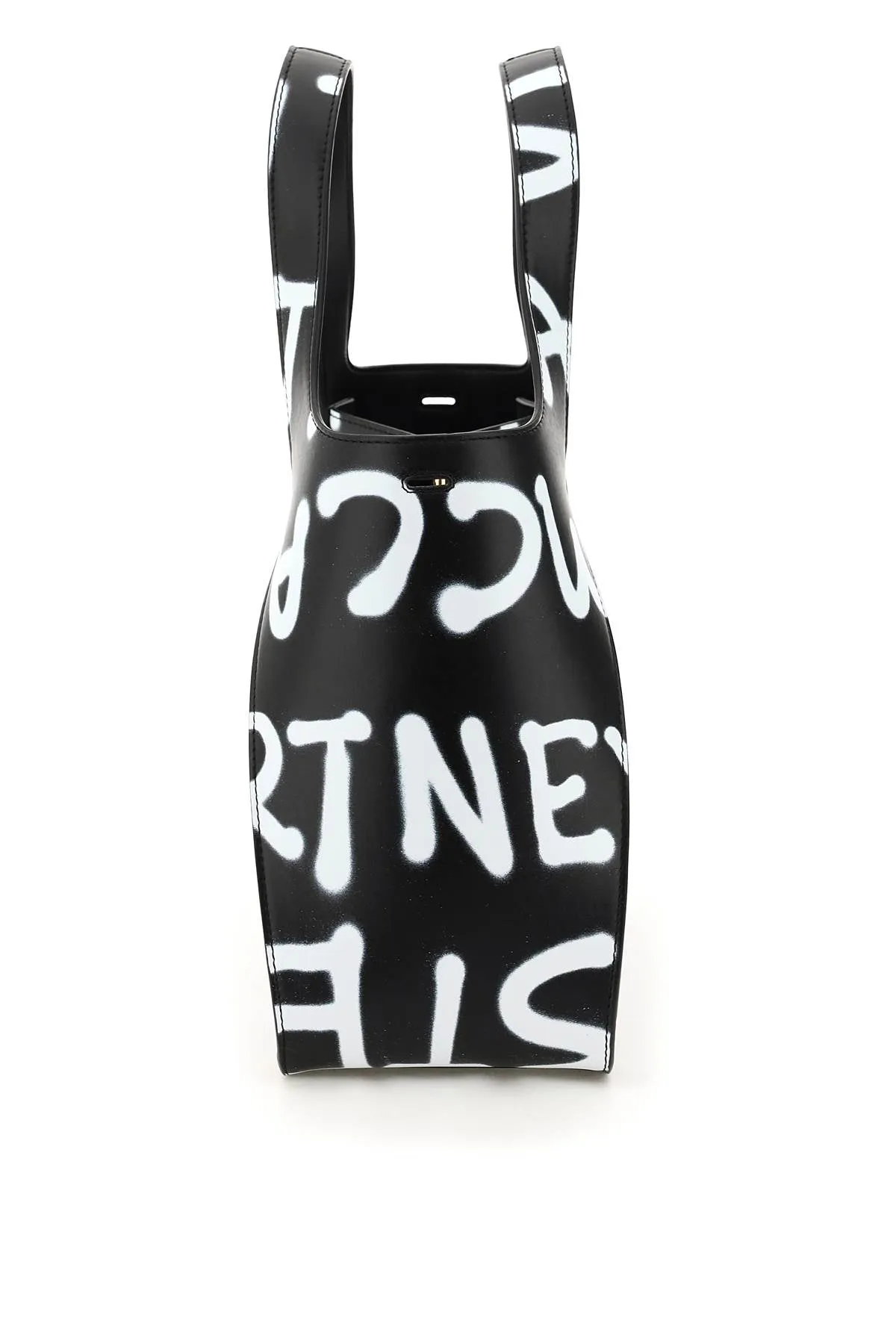 Stella McCartney Allover Graffiti Logo Printed Tote Bag