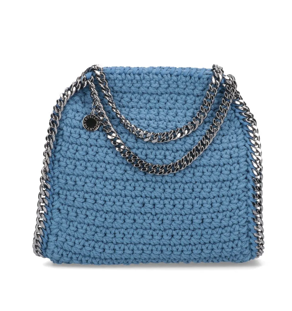 Stella McCartney Logo Charm Woven Tote Bag