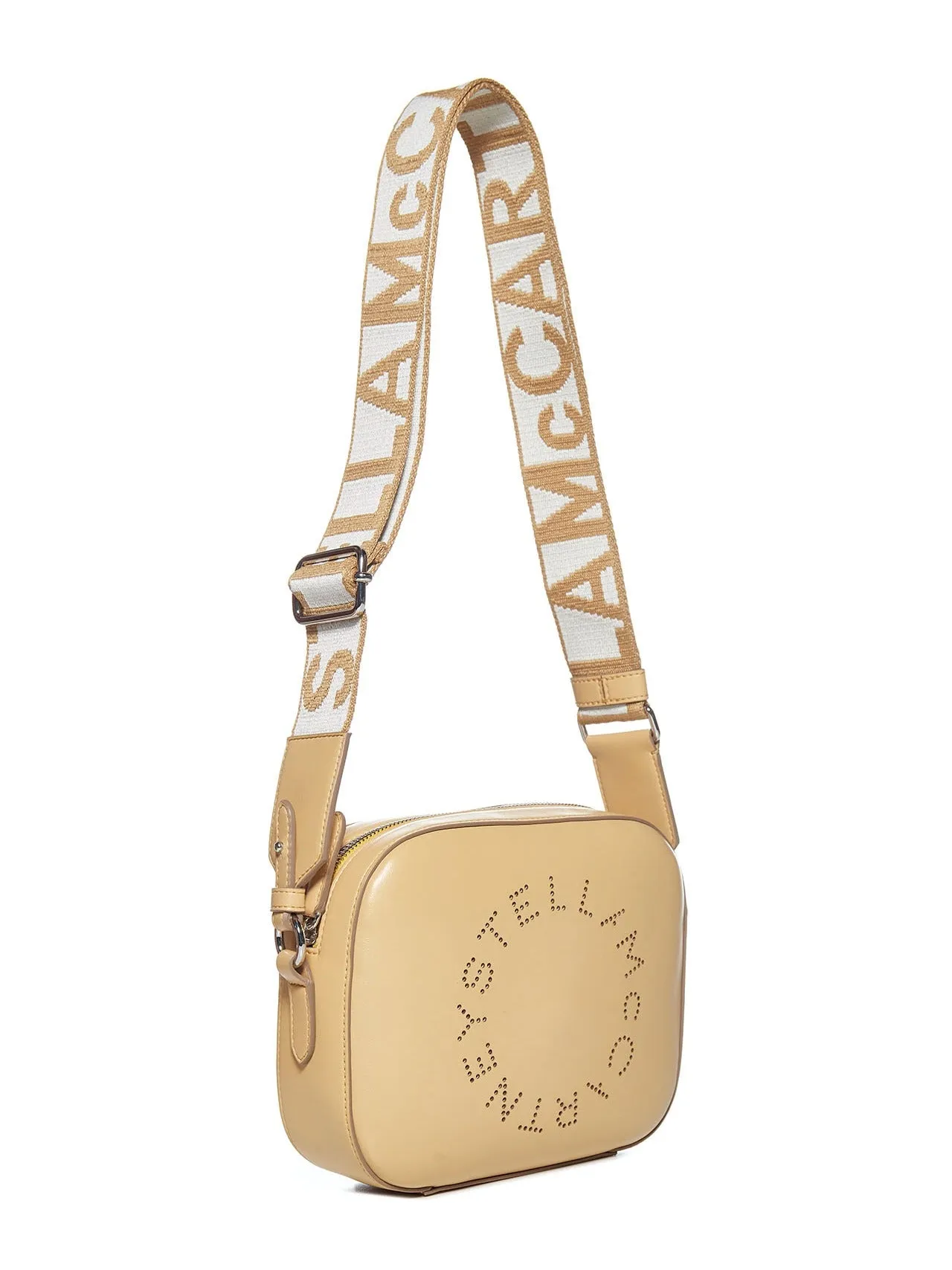 Stella McCartney Logo Perforated Mini Camera Bag