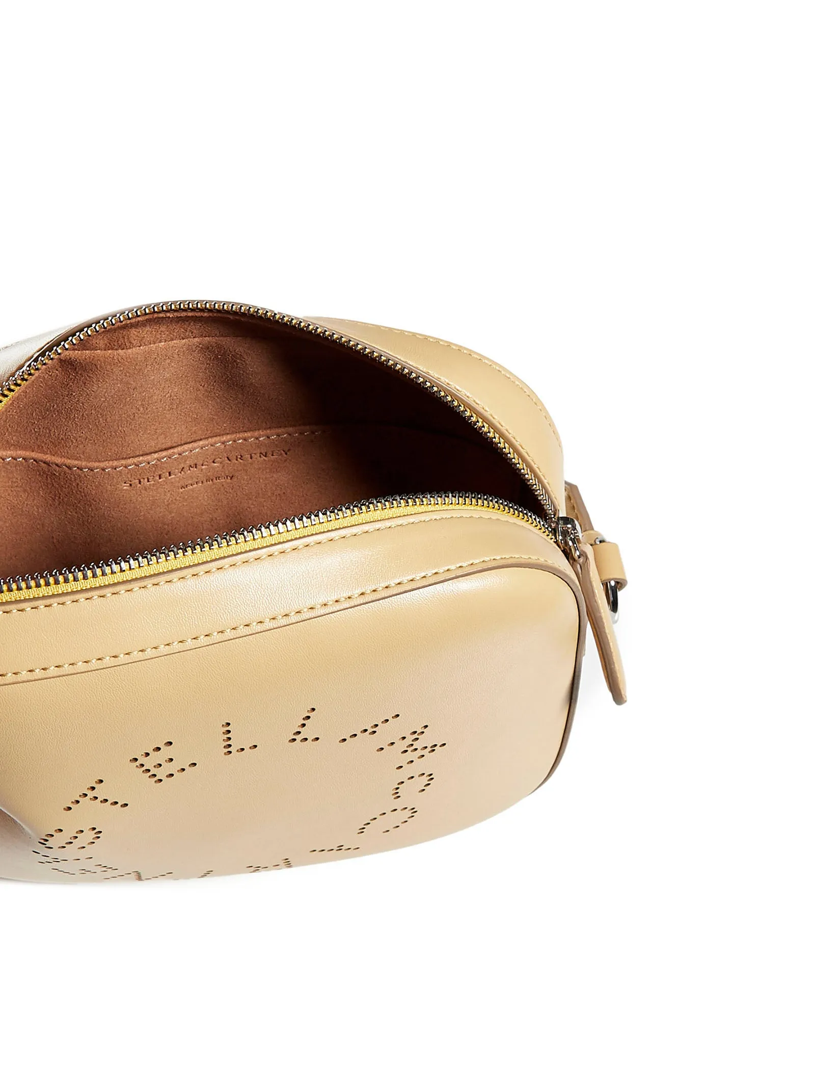Stella McCartney Logo Perforated Mini Camera Bag