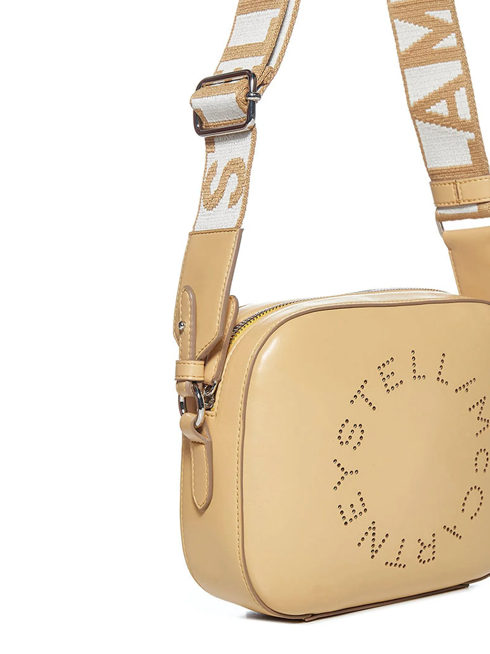 Stella McCartney Logo Perforated Mini Camera Bag