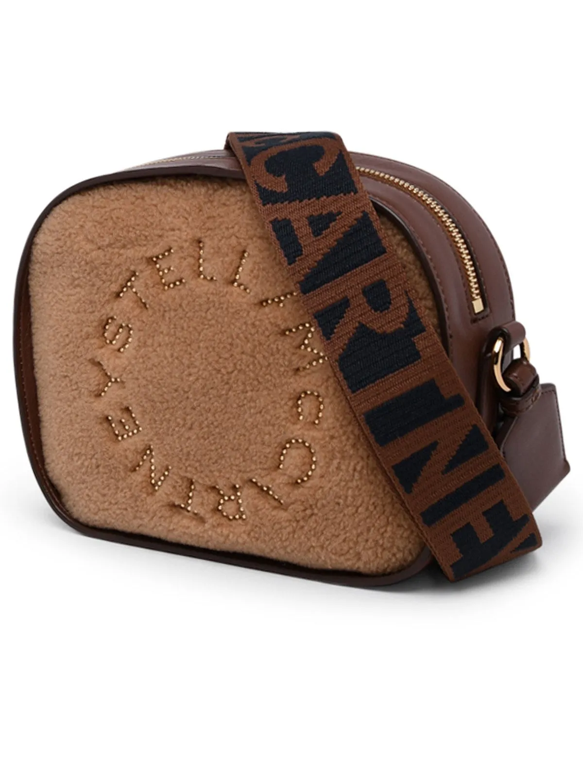 Stella McCartney Mini Stella Logo Teddy Crossbody Bag