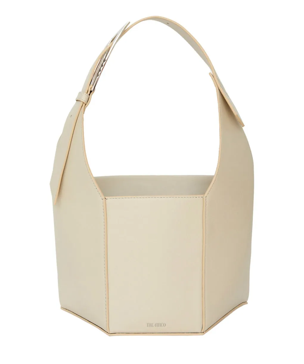 The Attico Panelled Logo Stamp Tote Bag