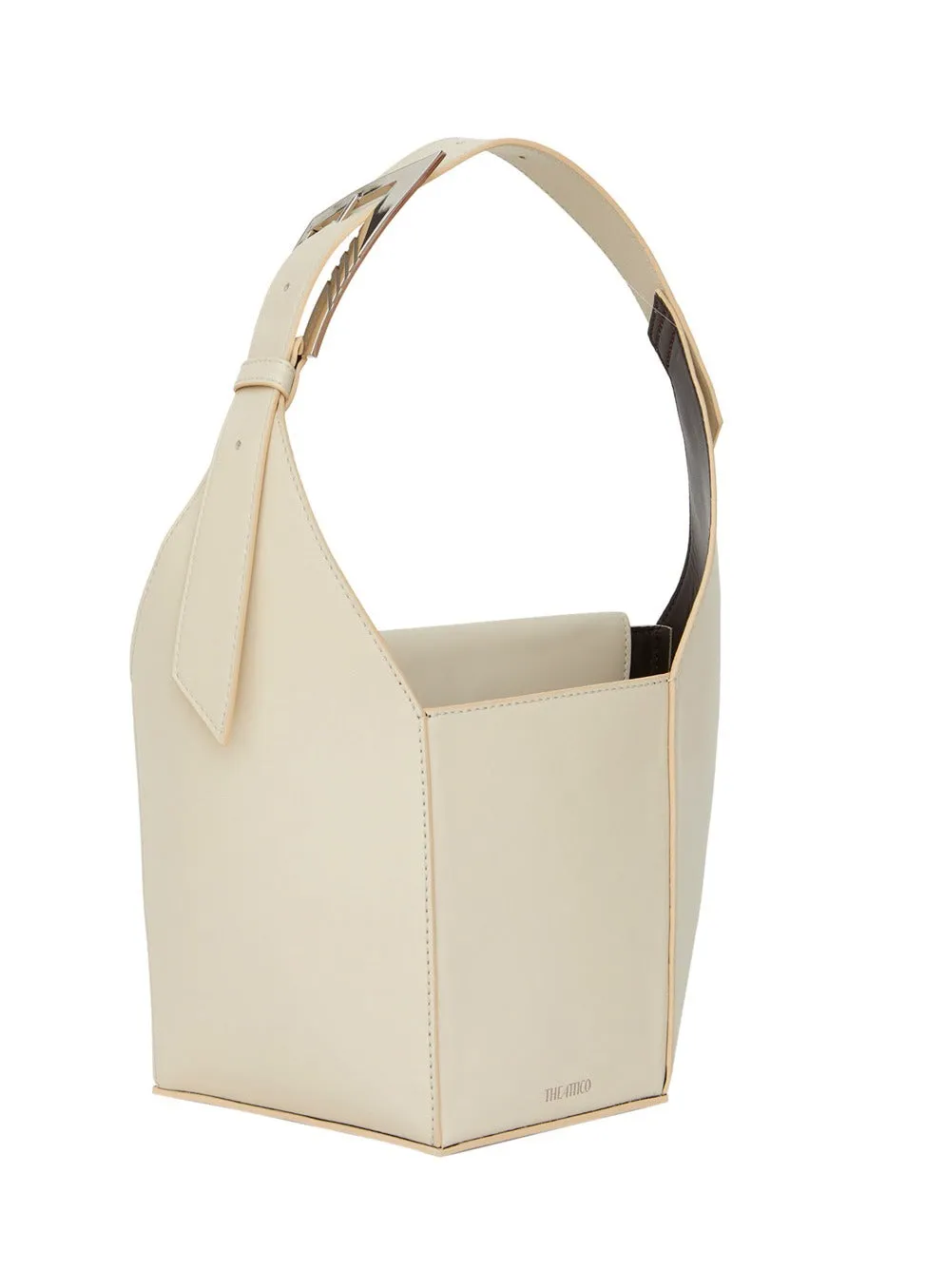 The Attico Panelled Logo Stamp Tote Bag