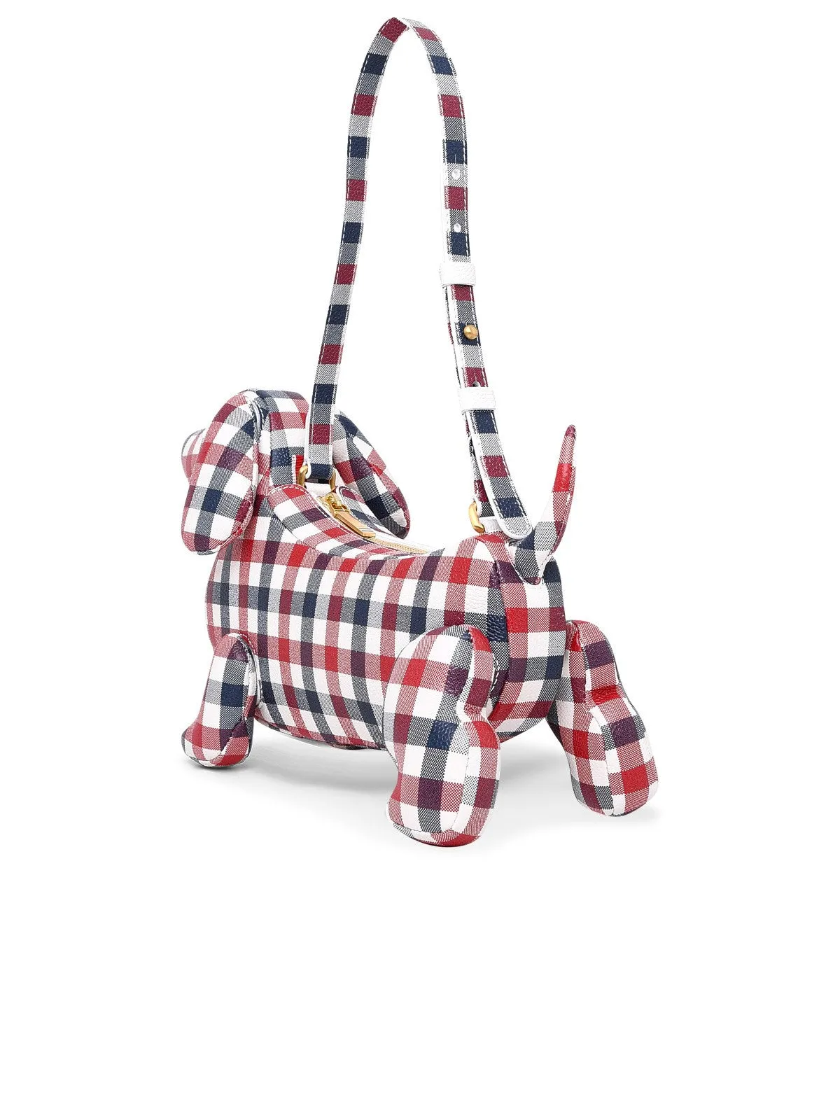 Thom Browne Check-Pattern Zipped Hector Bag