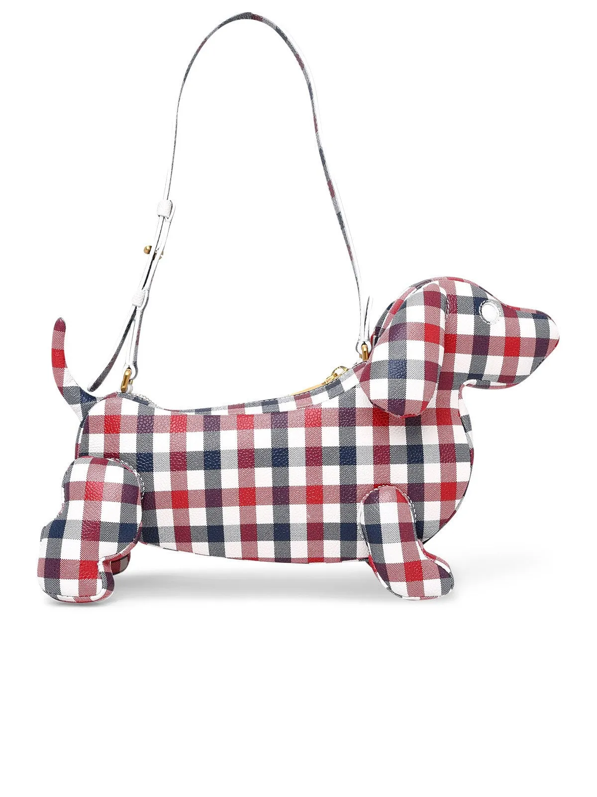 Thom Browne Check-Pattern Zipped Hector Bag