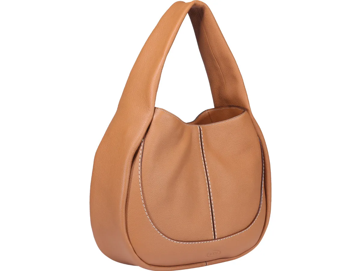 Tod's Logo Embossed Hobo Bag