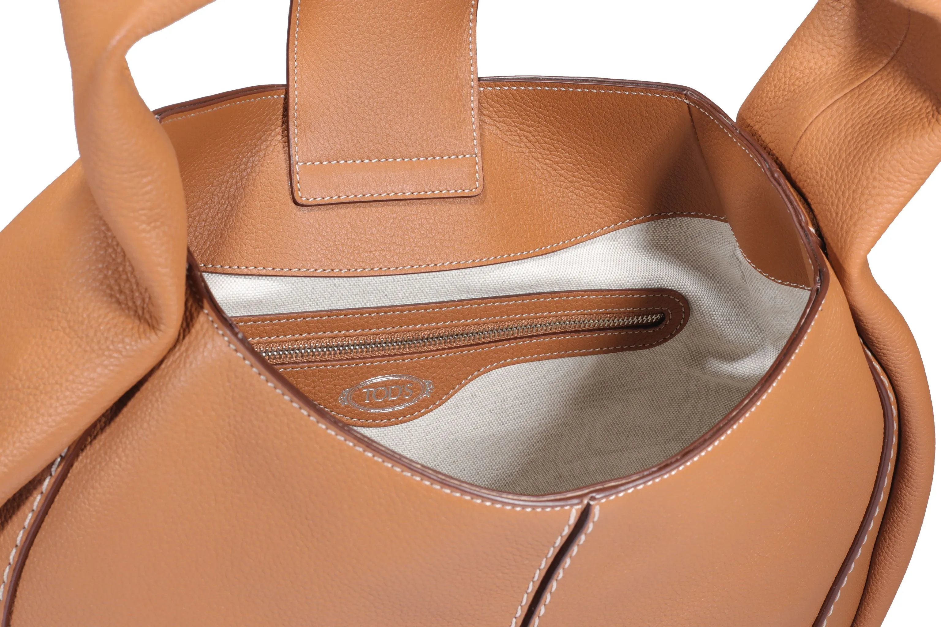 Tod's Logo Embossed Hobo Bag