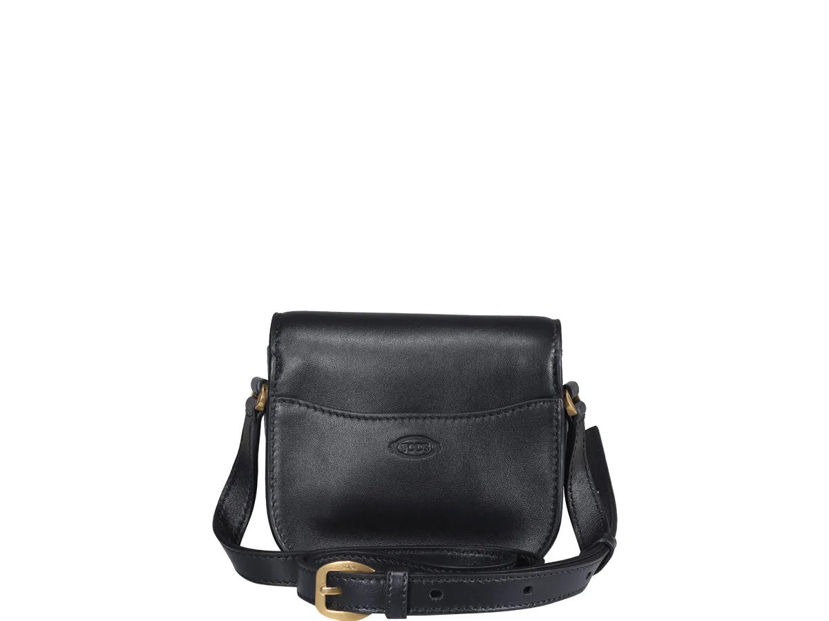 Tod's Logo Plaque Mini Crossbody Bag