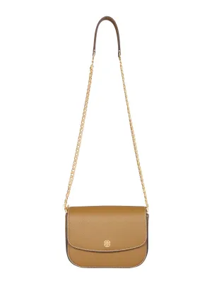 Tory Burch Logo-Plaque Chain-Linked Crossbody Bag